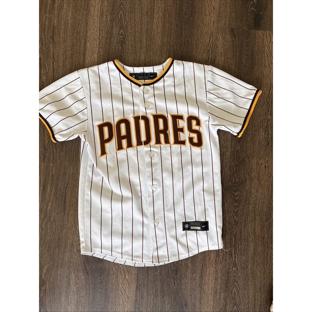 Nike White San Diego Padres Fernando Tatis jr. Jersey Youth Size Small MLB MINT